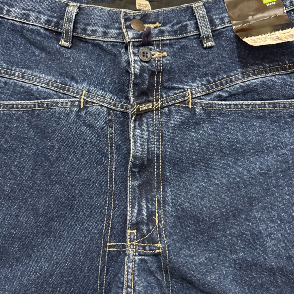 Vintage Girbaud Brand X Indigo Relaxed Y2K Jeans 32x32 Utility Strap Fit - Picture 4 of 16